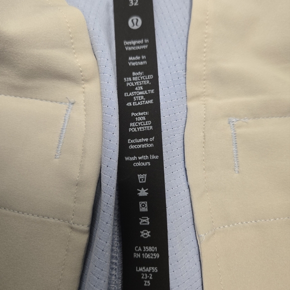 Nwt Lululemon Commission Pants Slim Sz 32" L - Picture 11 of 14